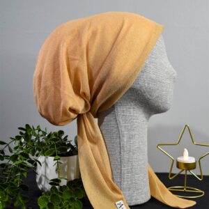 Kavun İçi Simli Abiyelik Şifon Eşarp Bone